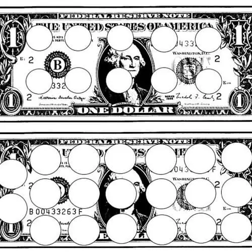 example of money game sheet