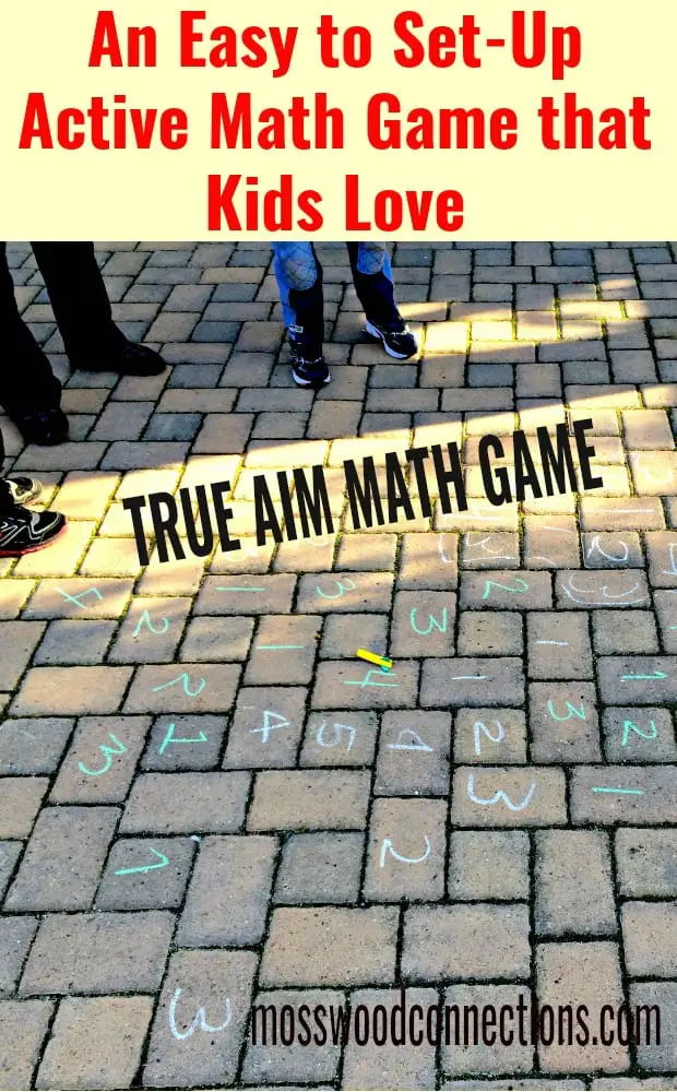 photo of sidewalk math game
