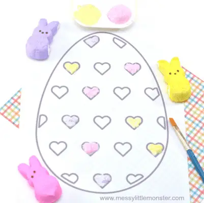 photo of edible puffy paint easter craft