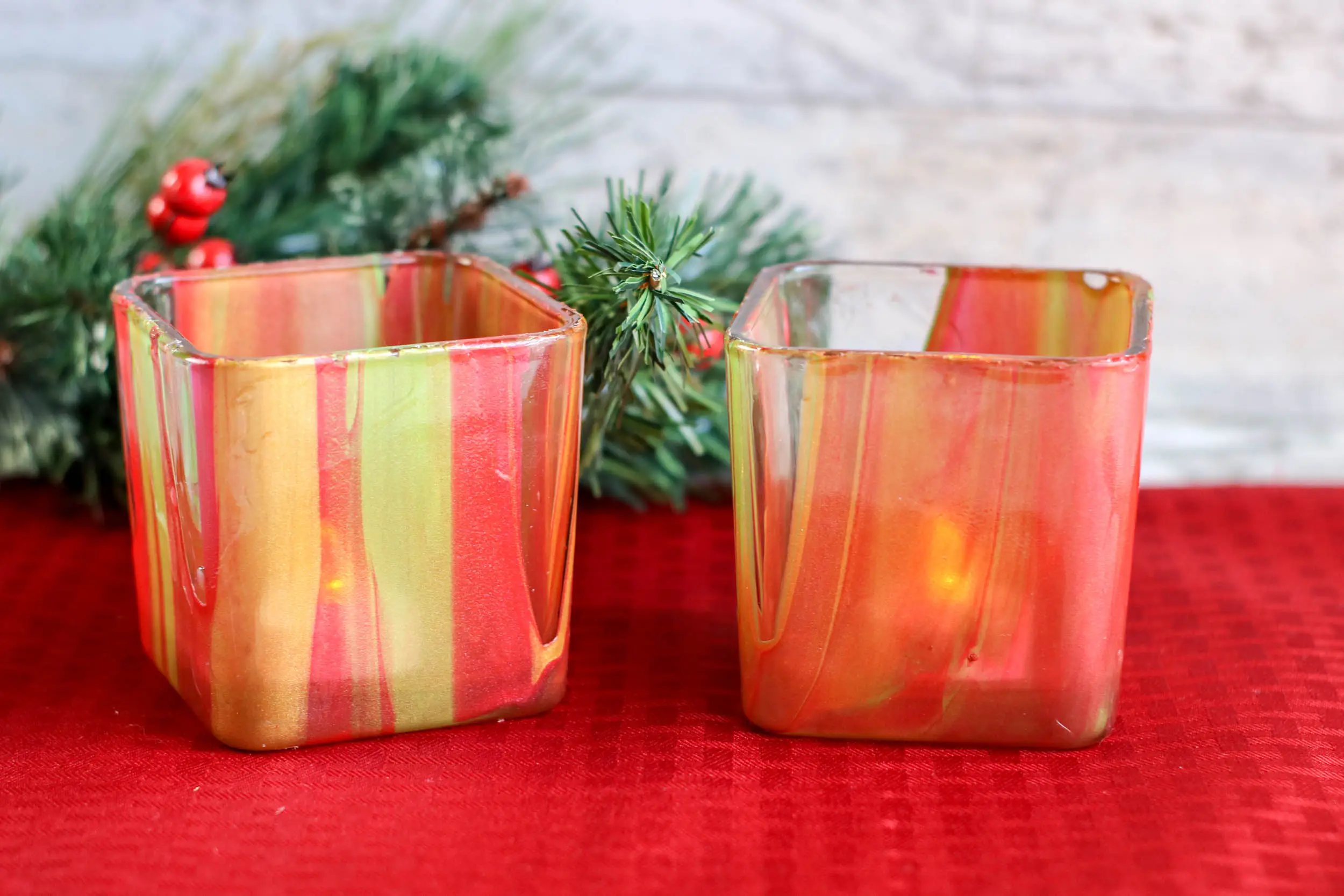 How to make painted votive candles