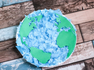 Earth Day Tissue Paper Plate scaled