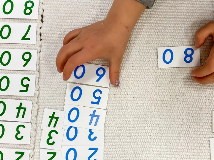 Montessori overview of numerals