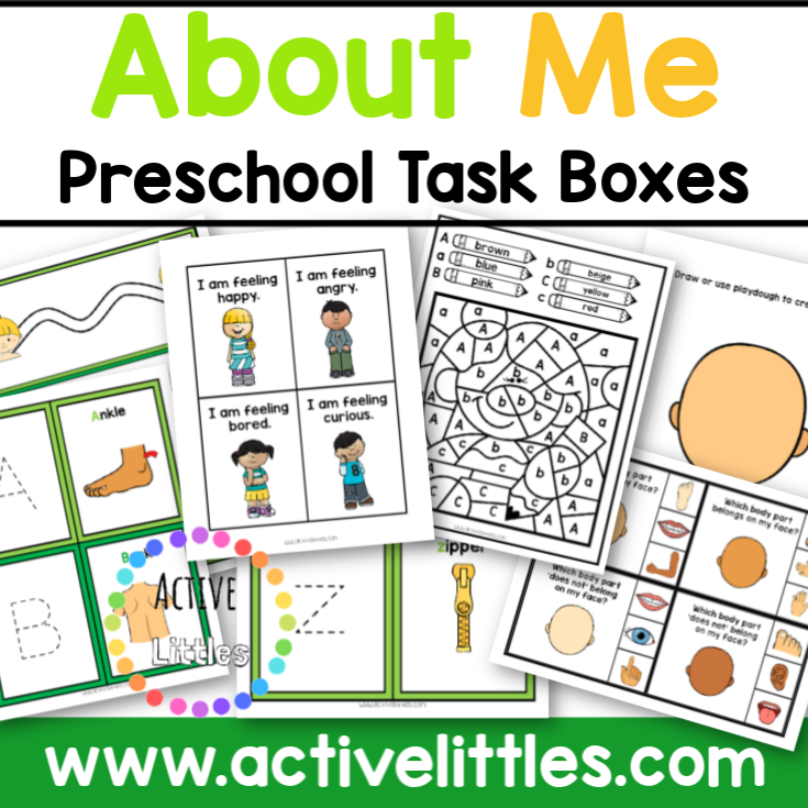 All about Me activity for preschoolers