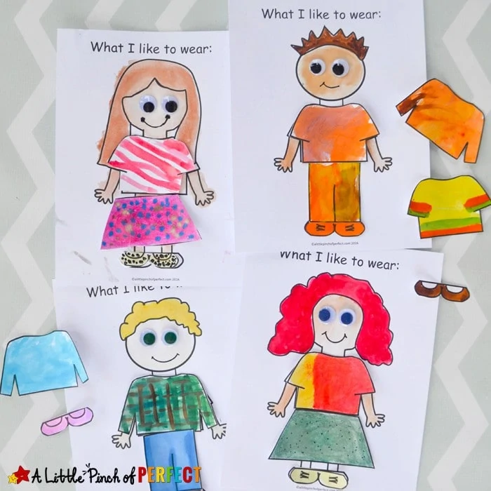 All about Me printable craft for preschoolers