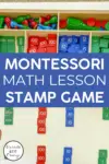 Montessori Math Stamp Game Lesson